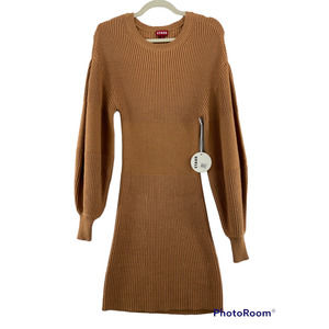 Staud Marylebone Sweater Dress Camel Sz Small NWT